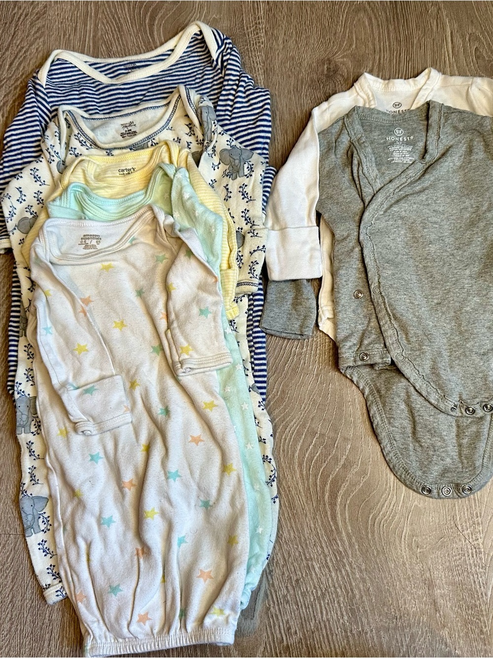 0-3 Night Gowns and Kimonos Soft Cotton
